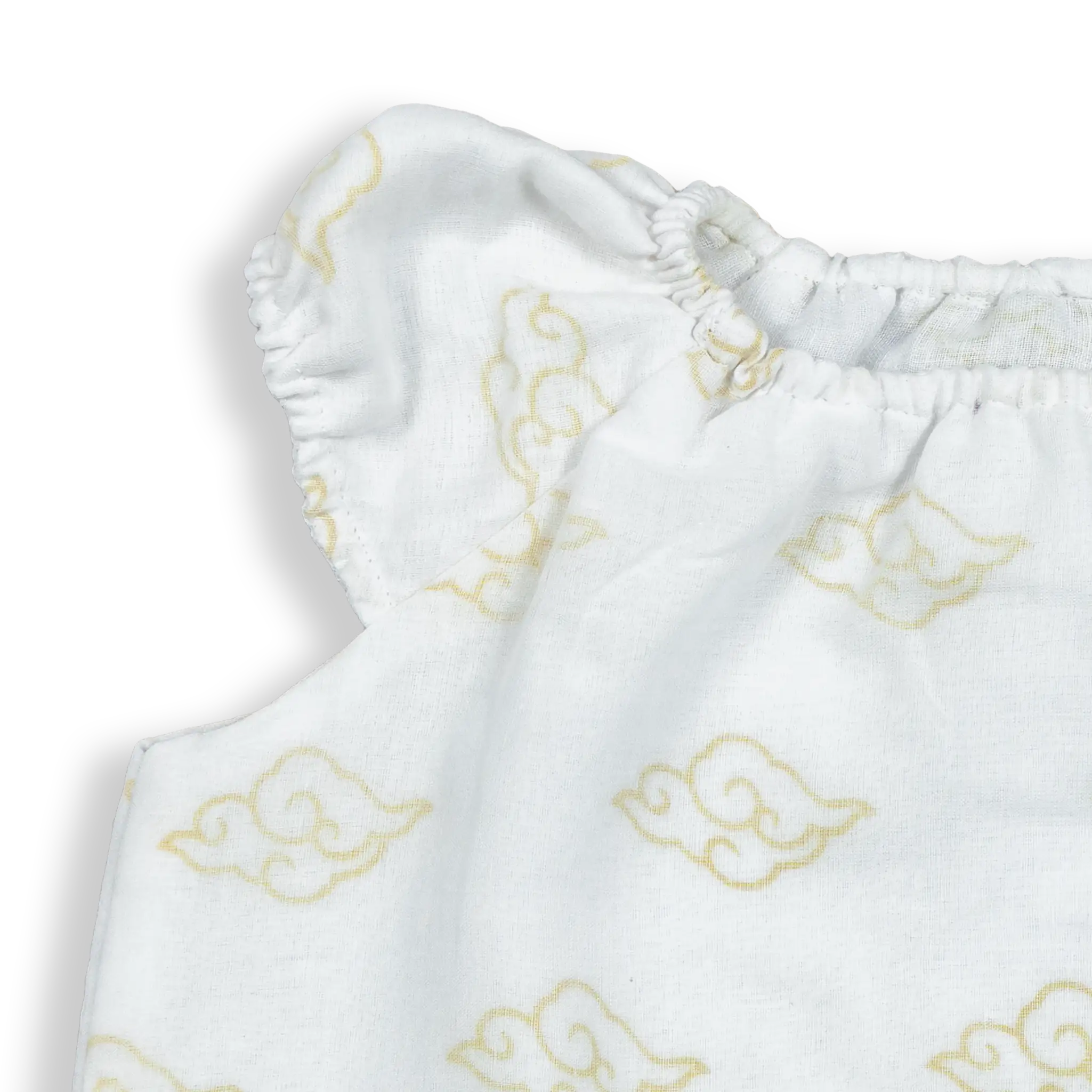 These Dresses are made with 3 layers of finest voile cotton (Mal Mal). It gives a smooth and comforting feel to your baby's skin. Easy wear and good for the skin.
