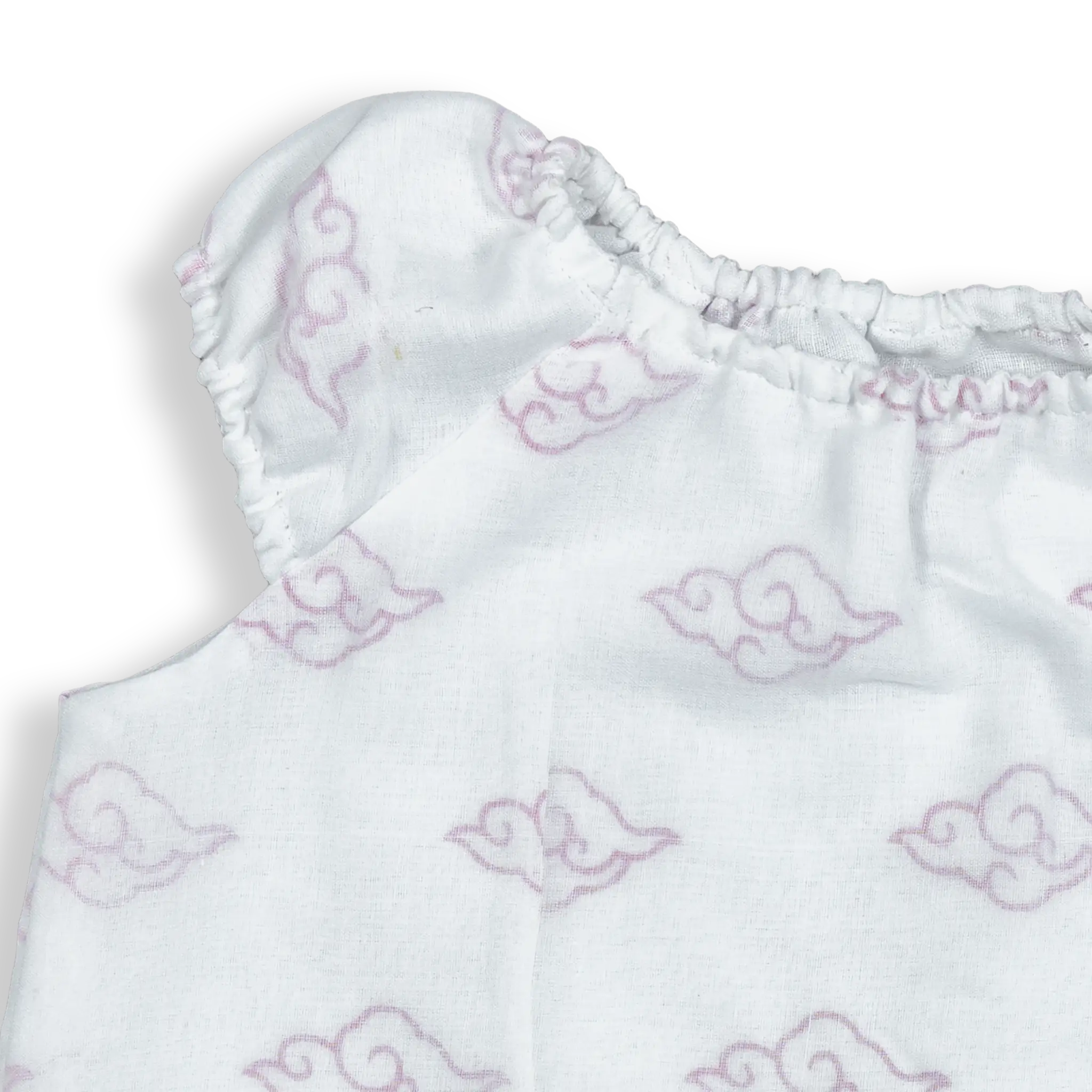 These Dresses are made with 3 layers of finest voile cotton (Mal Mal). It gives a smooth and comforting feel to your baby's skin. Easy wear and good for the skin.