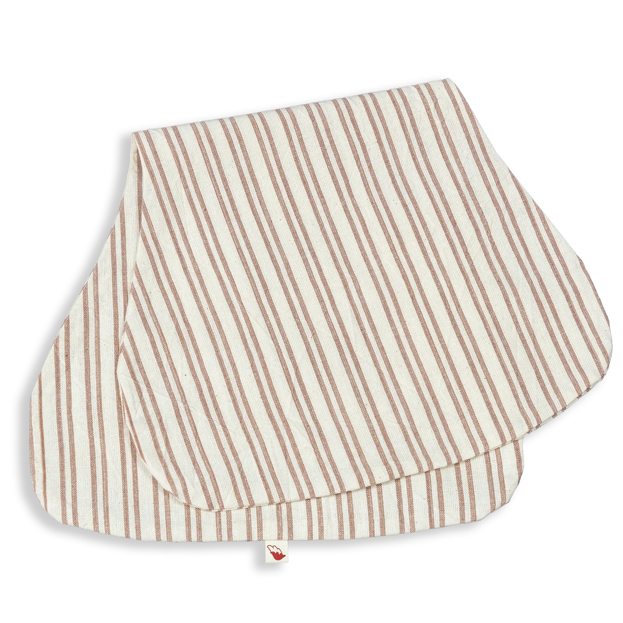 Soft cotton Baby Burp Cloths. Contoured to sit over the shoulder, the soft cotton stops it from slipping. Two layers of fabric make it very comfortable for your little baby to rest their head, and protect your clothing from little burping deposits!