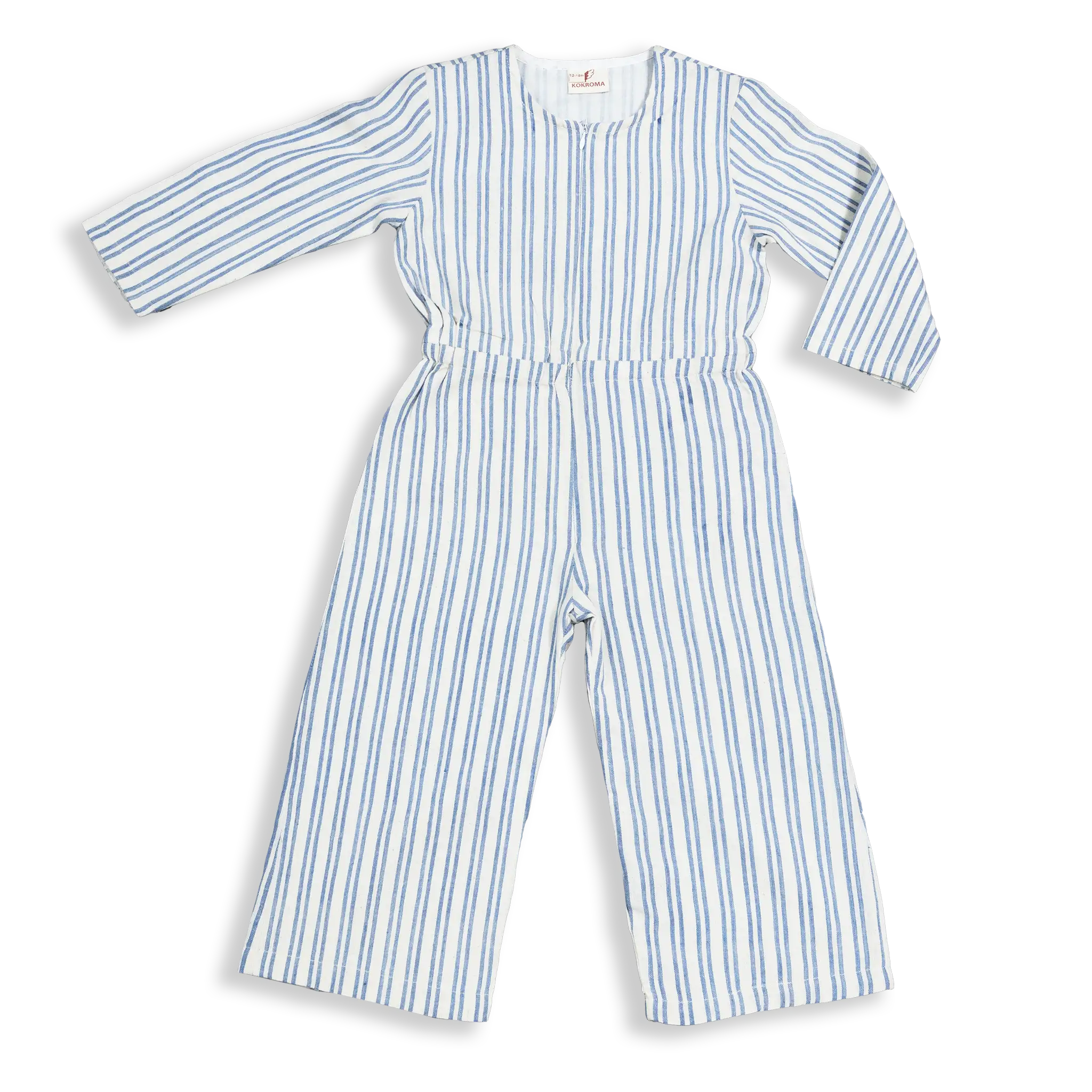 This Jumpsuit is made with mulmul (Muslin) layered to give full protection to your kids. The long sleeves gives full coverage to your kid's body from the cold and dust and scratches.