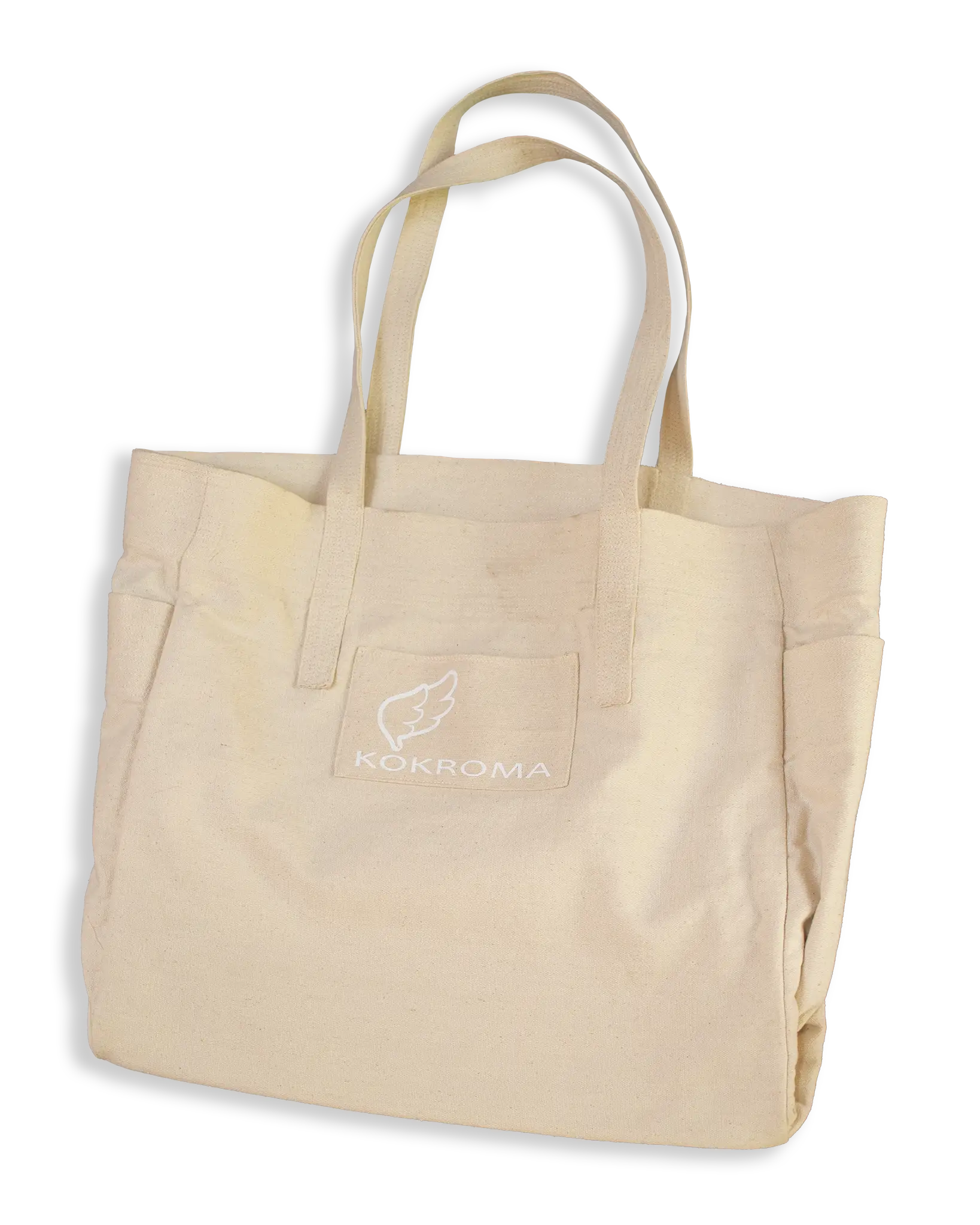 A strong and multi-purpose Tote Bag is designed for all including new mothers as a hospital bag. It is made with raw canvas with many pockets outside and inside.