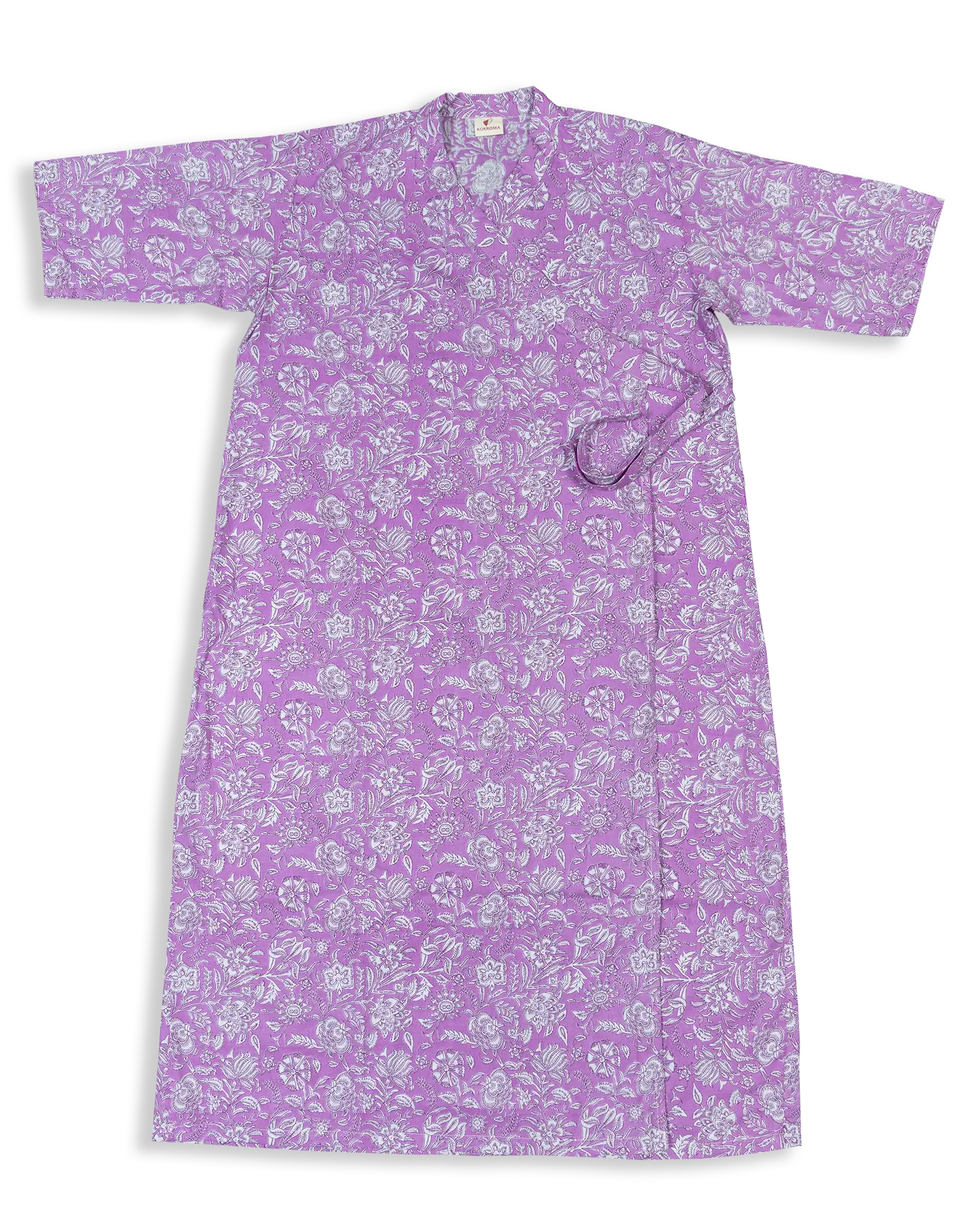 The Mother Gown made with 100% cotton with a print is a beautiful and comfortable addition to any mother's wardrobe. With its elegant design, soft cotton material, and easy-care fabric, this gown is the perfect choice for expecting or new mothers.