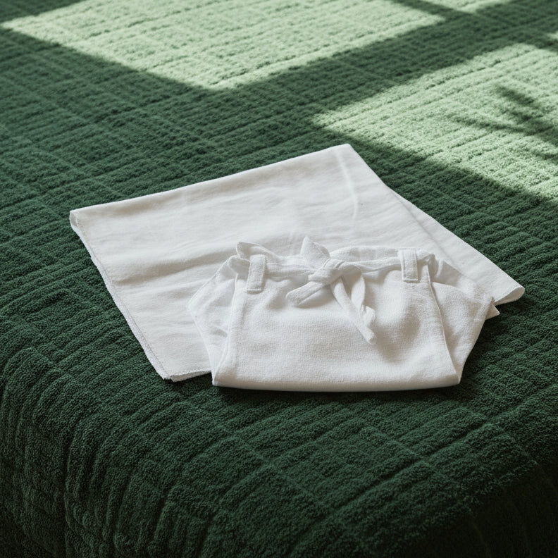A traditional tie-up Diaper for the new born baby. Used with Kokroma's diaper cloths.