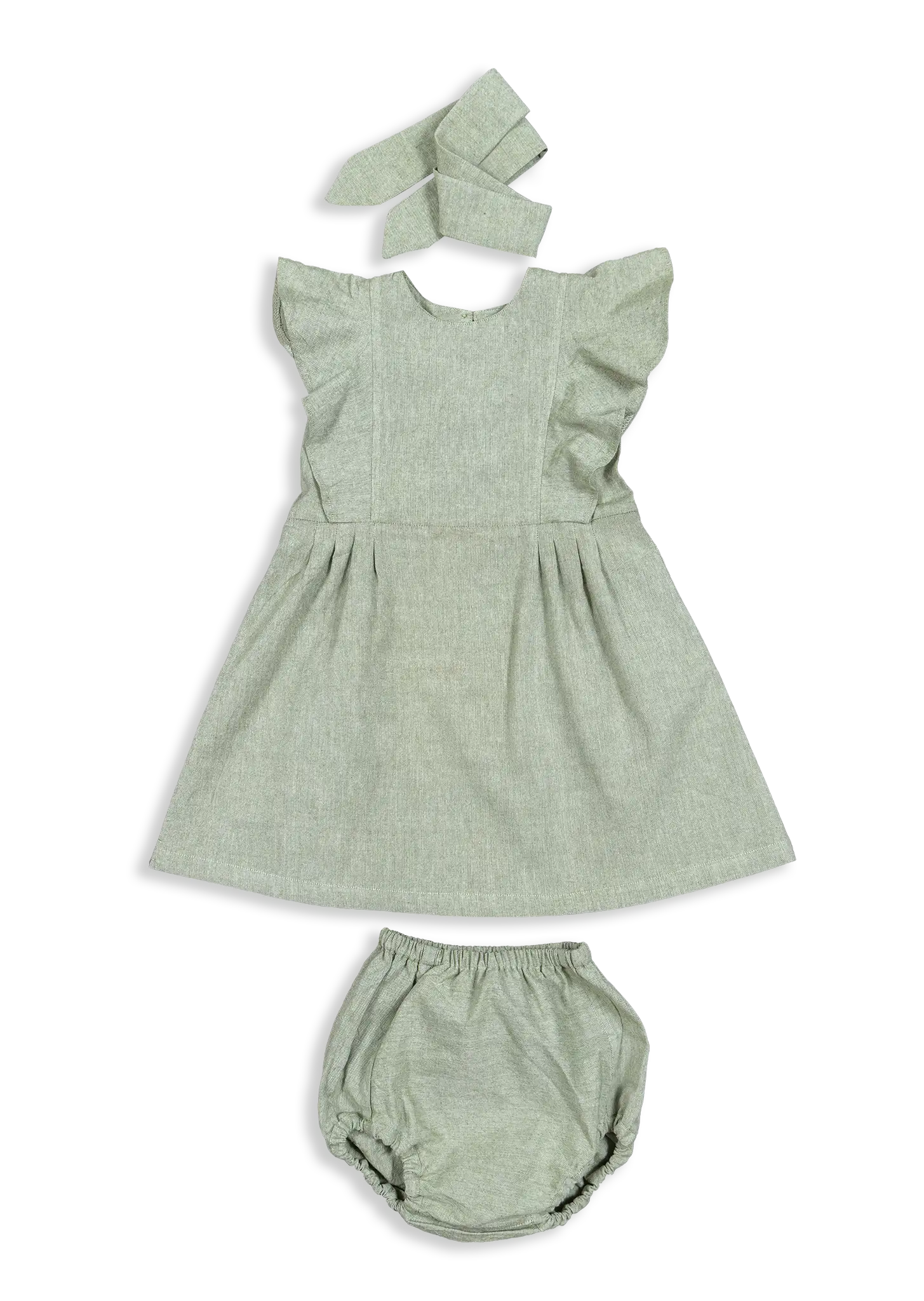 It is very special for a daughter when she needs little help from her father or mother to dress up. The neckline of the dress is pleated and same back slit with string to tie. We made the string in the back not only for convenience but to bring bonding between her and her parents. We hope it will be joyful memories of your childhood in Kokroma's Butterfly Dress.