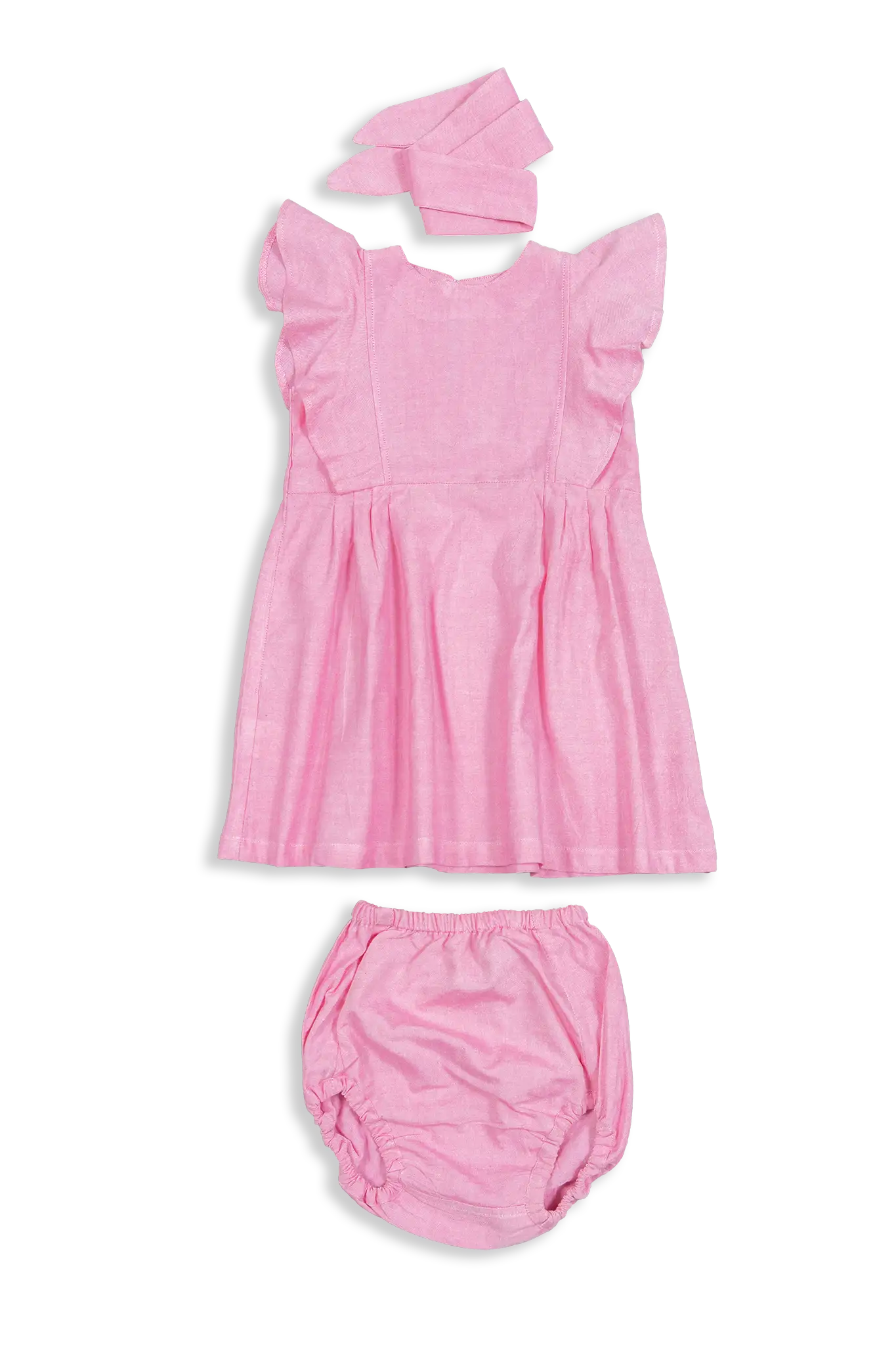 It is very special for a daughter when she needs little help from her father or mother to dress up. The neckline of the dress is pleated and same back slit with string to tie. We made the string in the back not only for convenience but to bring bonding between her and her parents. We hope it will be joyful memories of your childhood in Kokroma's Butterfly Dress.