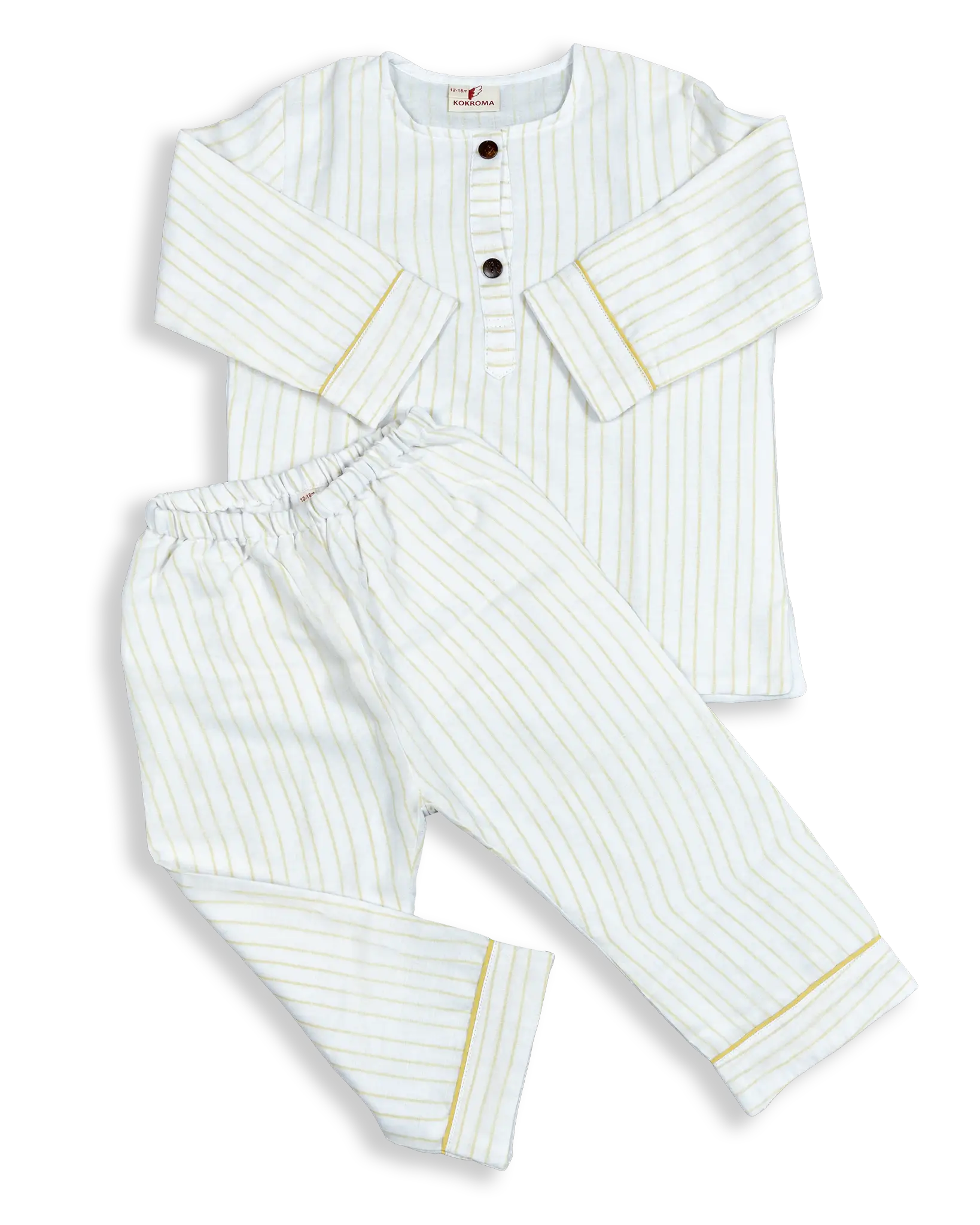 Three layers Mulmul Pyjamas For Preschoolers