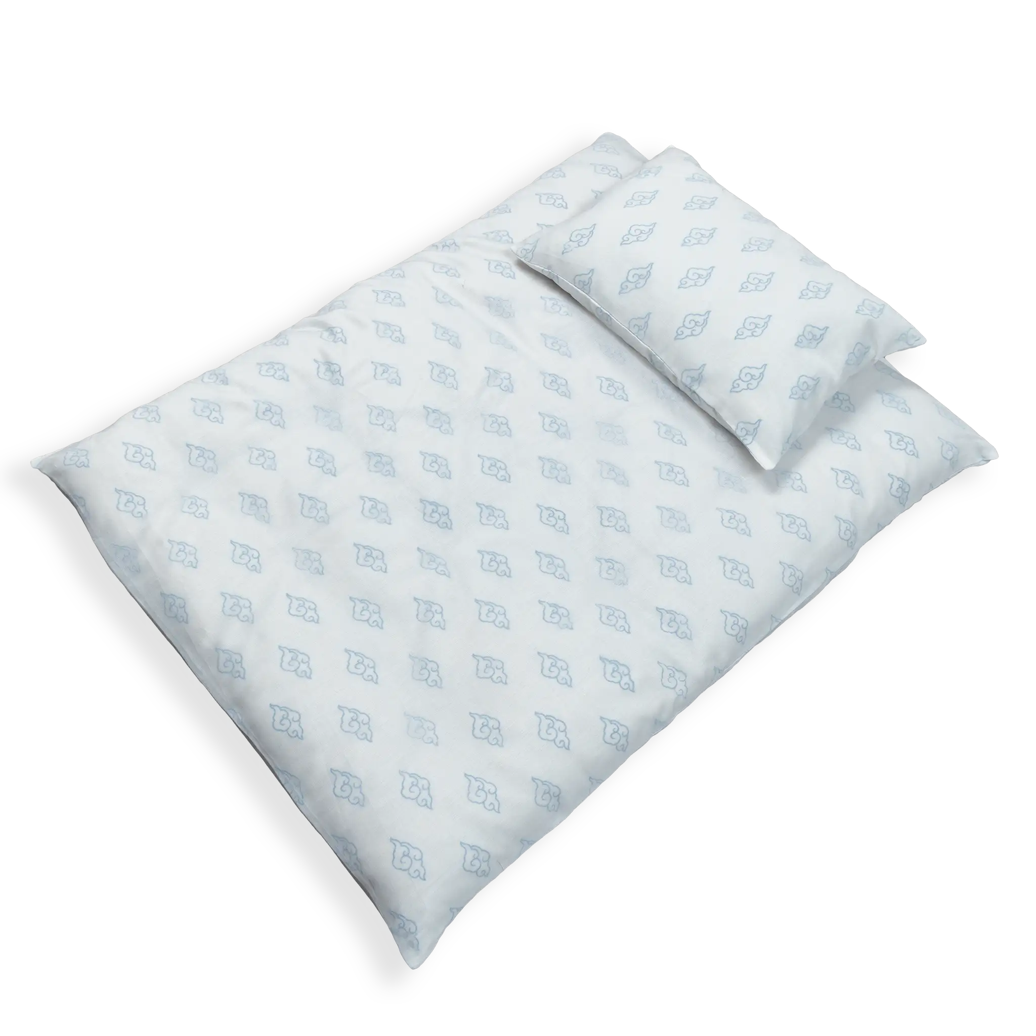 2 piece Cotton Baby Bedding Set! This set includes a cozy mattress and a soft head pillow