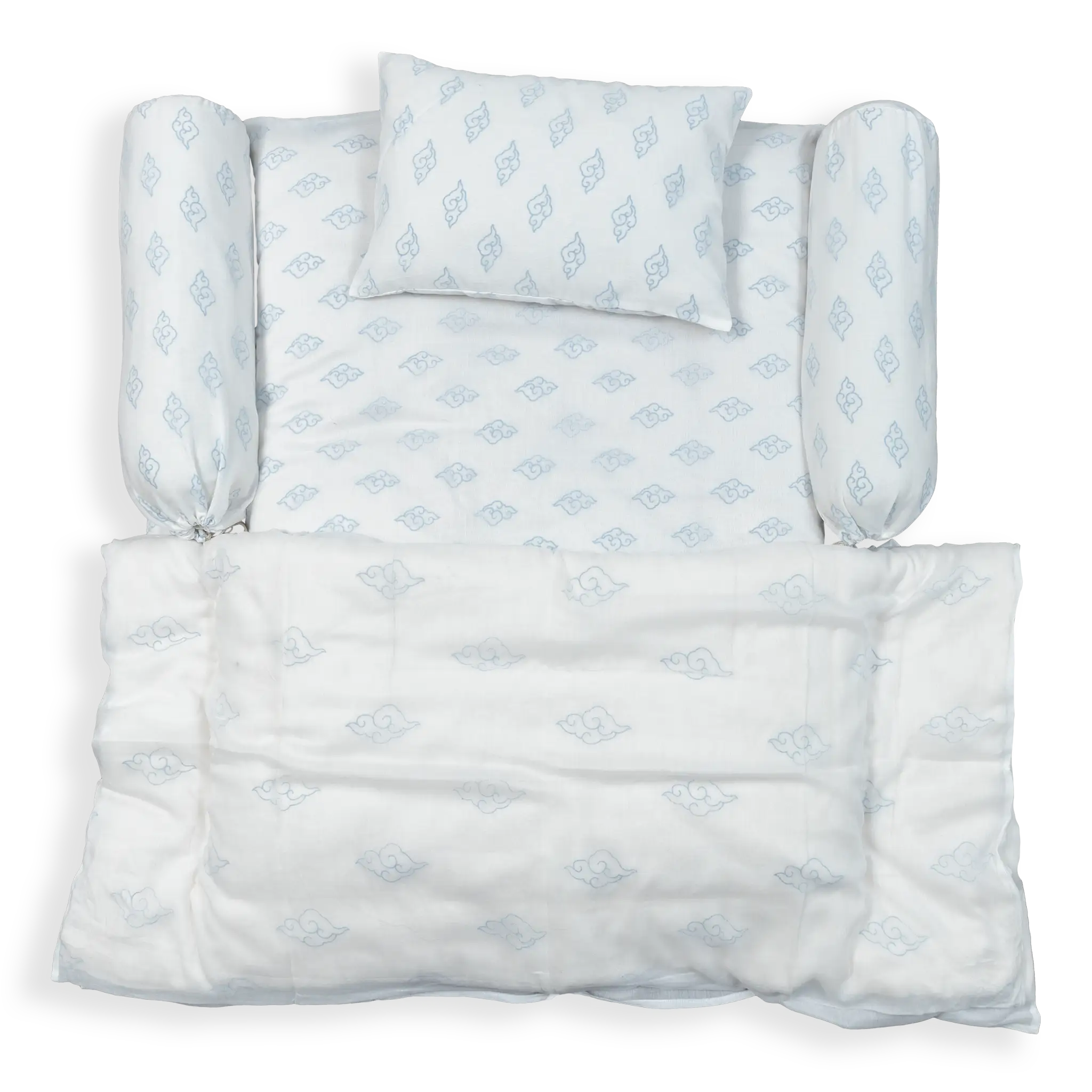 Malmal 100% Cotton Baby 5pc Bedding Set For (0-2y)