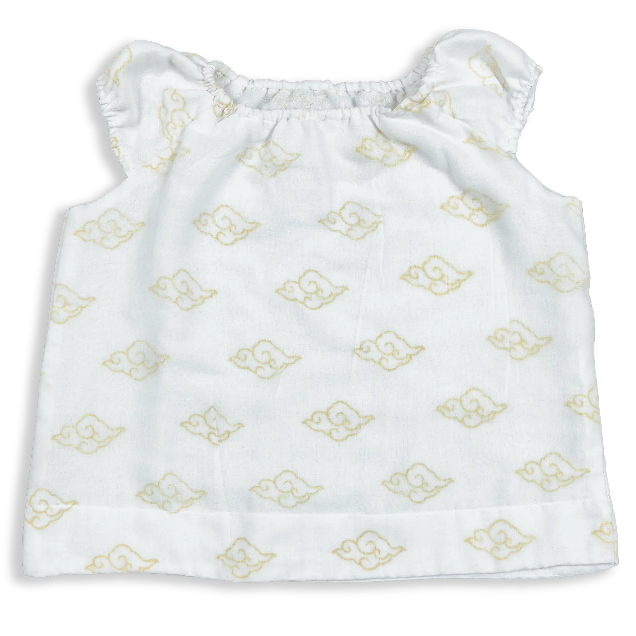 These Dresses are made with 3 layers of finest voile cotton (Mal Mal). It gives a smooth and comforting feel to your baby's skin. Easy wear and good for the skin.