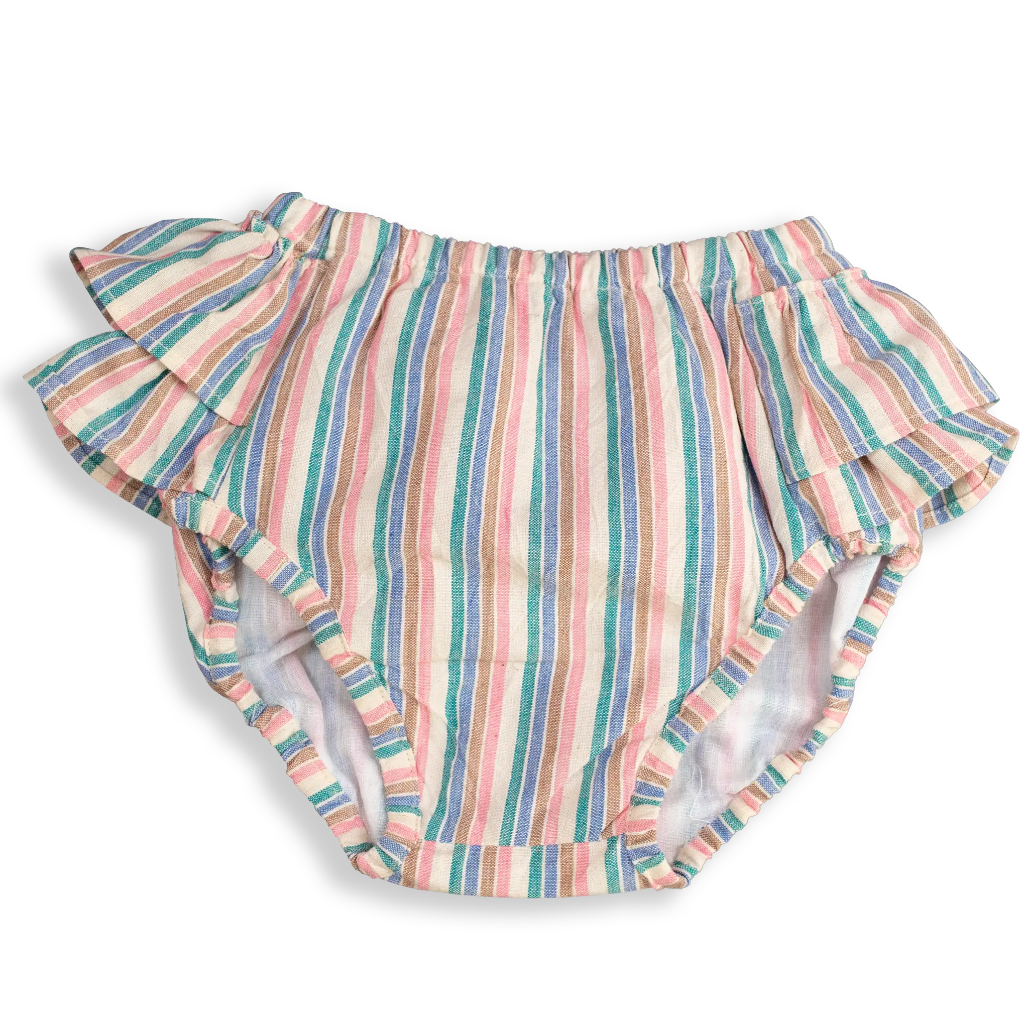 This Bloomer for baby girl is sure to give your sweetheart a frilly good time! Crafted from 100% comfy cotton and lined with mulmul, these stylish bloomers will have her looking cute as a button. 