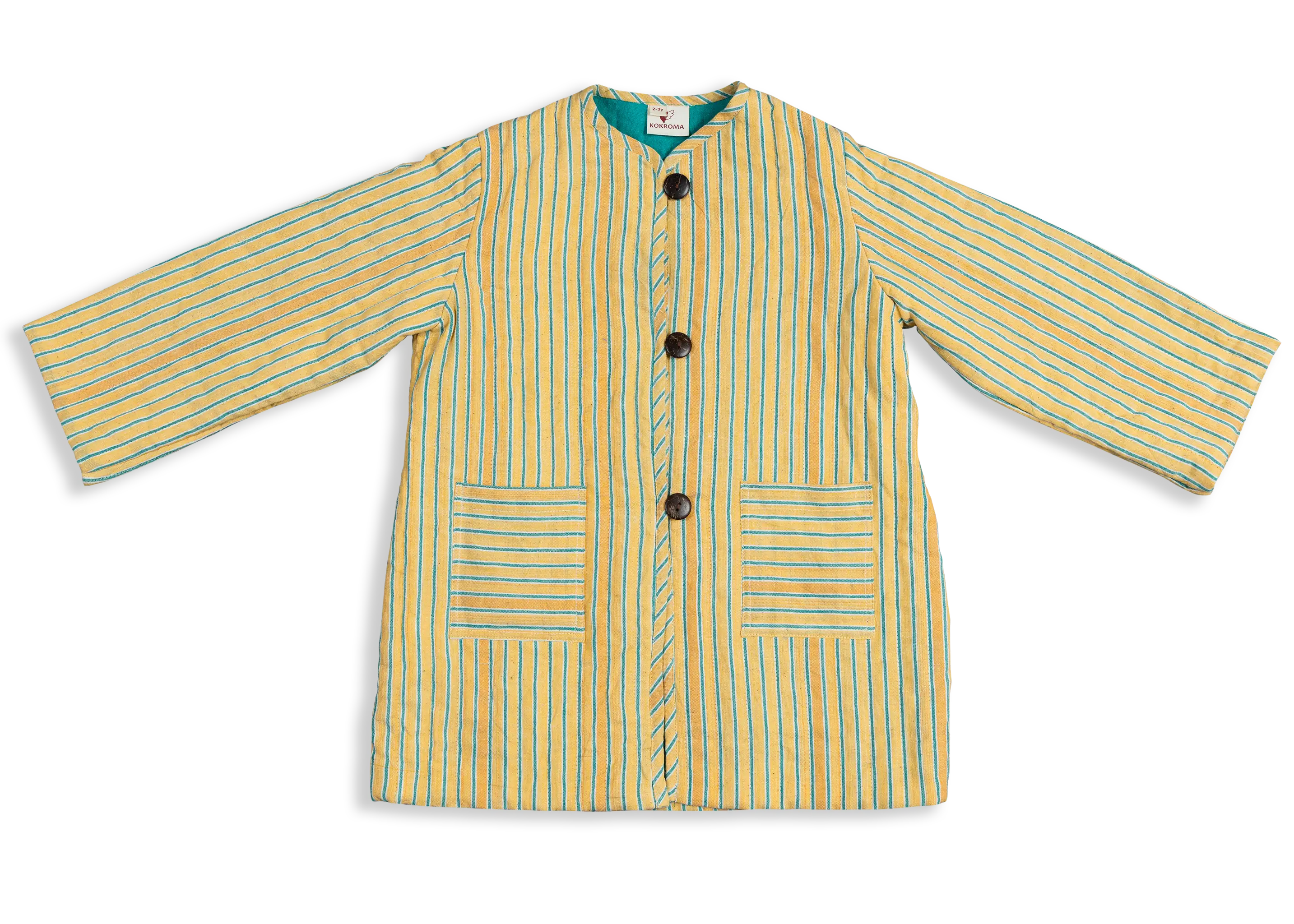 Crafted from 100% woven cotton and layered with fluffy wool insulation, this snuggly layer will keep youngsters toasty through the chilliest days. 