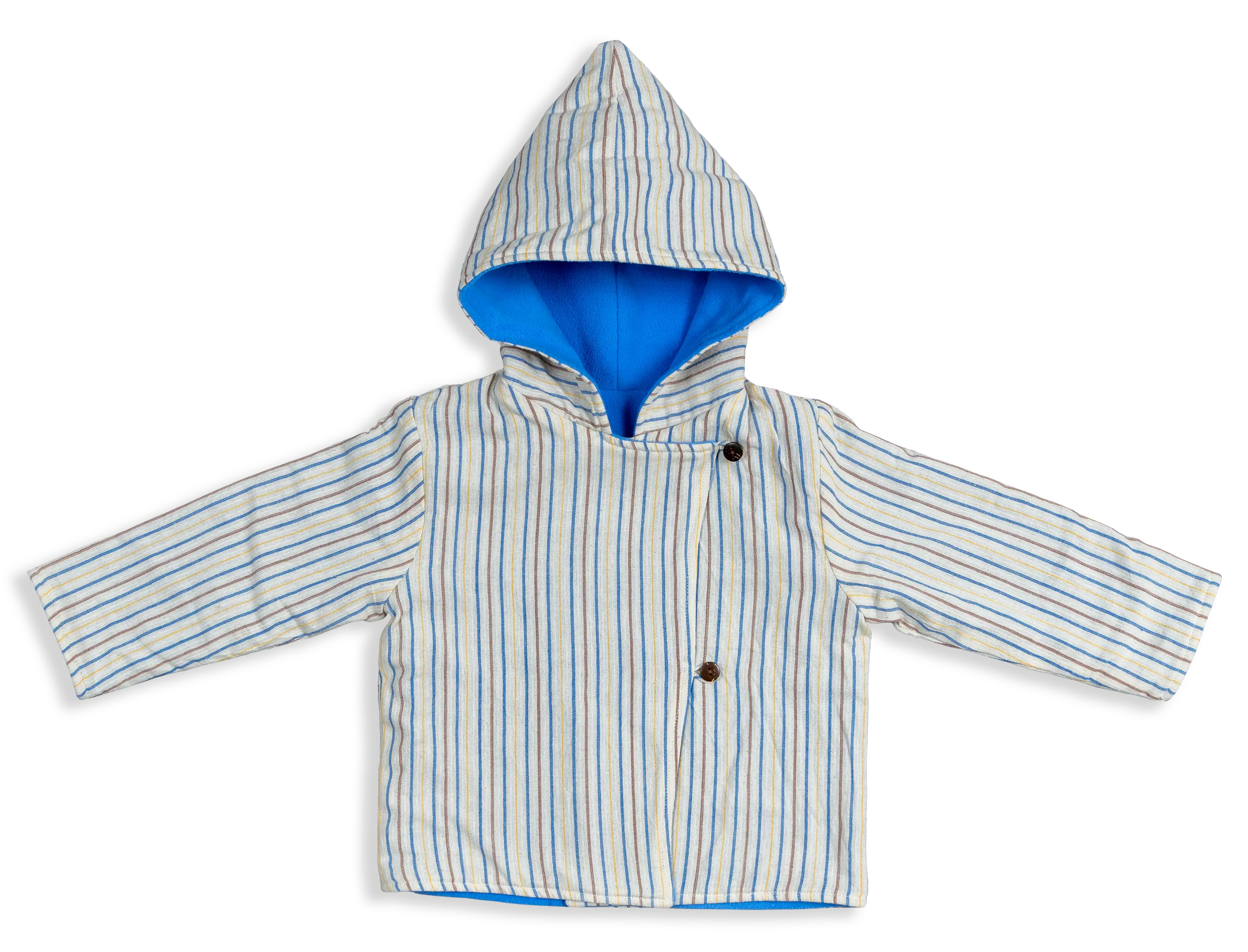 Constructed with quality-approved woven cotton & lined with heat-trapping fleece, this Hoodie has your kiddo snuggled up & content for any chilly outing.