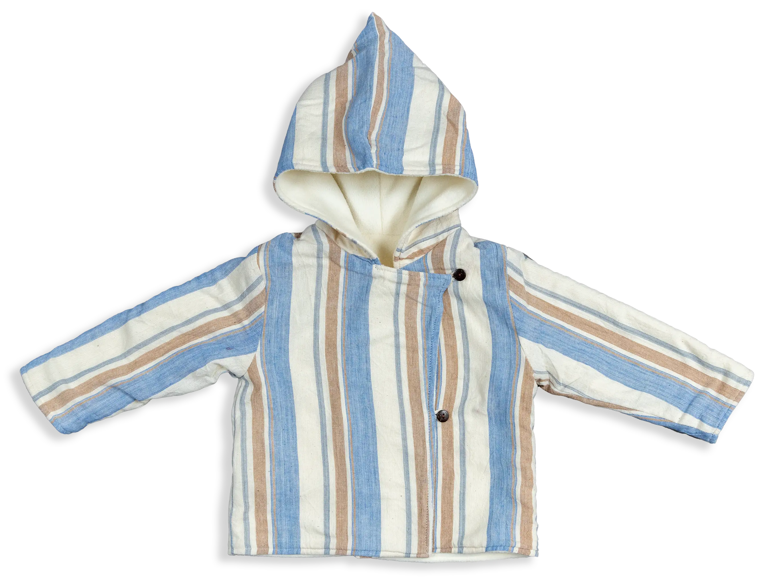 Constructed with quality-approved woven cotton & lined with heat-trapping fleece, this Hoodie has your kiddo snuggled up & content for any chilly outing.
