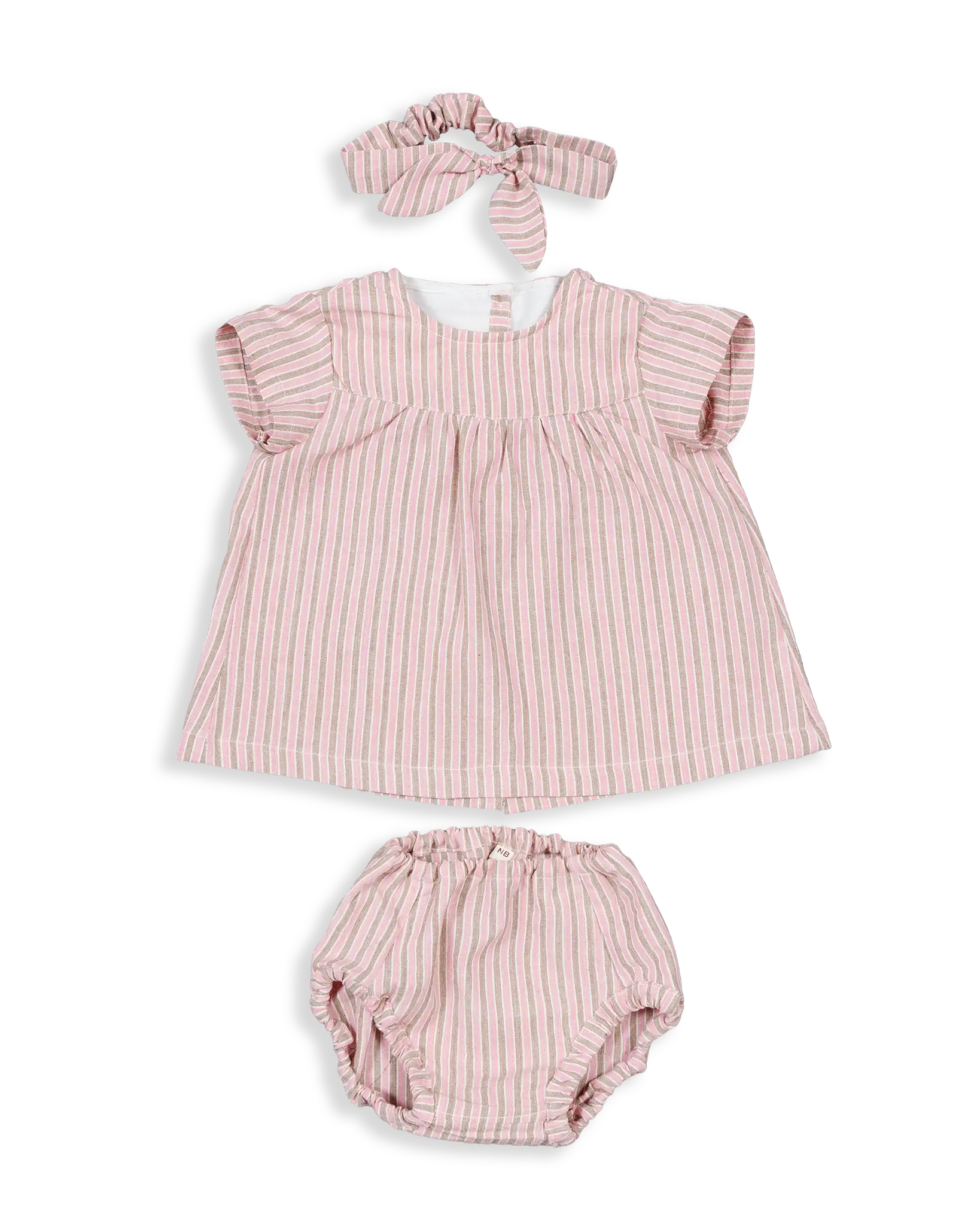 Kokroma Dress Set includes dress, bloomer, and headband. Easy to wear and very comfy design.