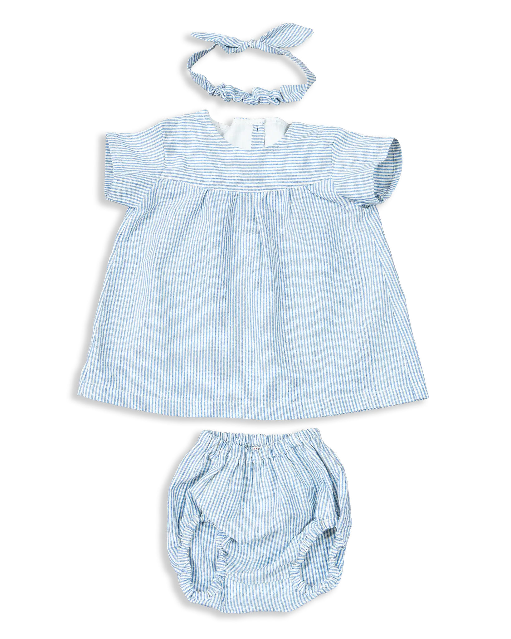 Kokroma Dress Set includes dress, bloomer, and headband. Easy to wear and very comfy design.