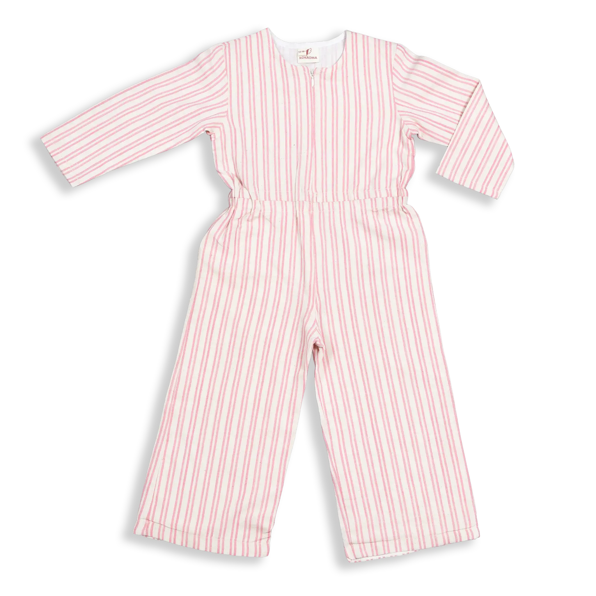 This Jumpsuit is made with mulmul (Muslin) layered to give full protection to your kids. The long sleeves gives full coverage to your kid's body from the cold and dust and scratches.