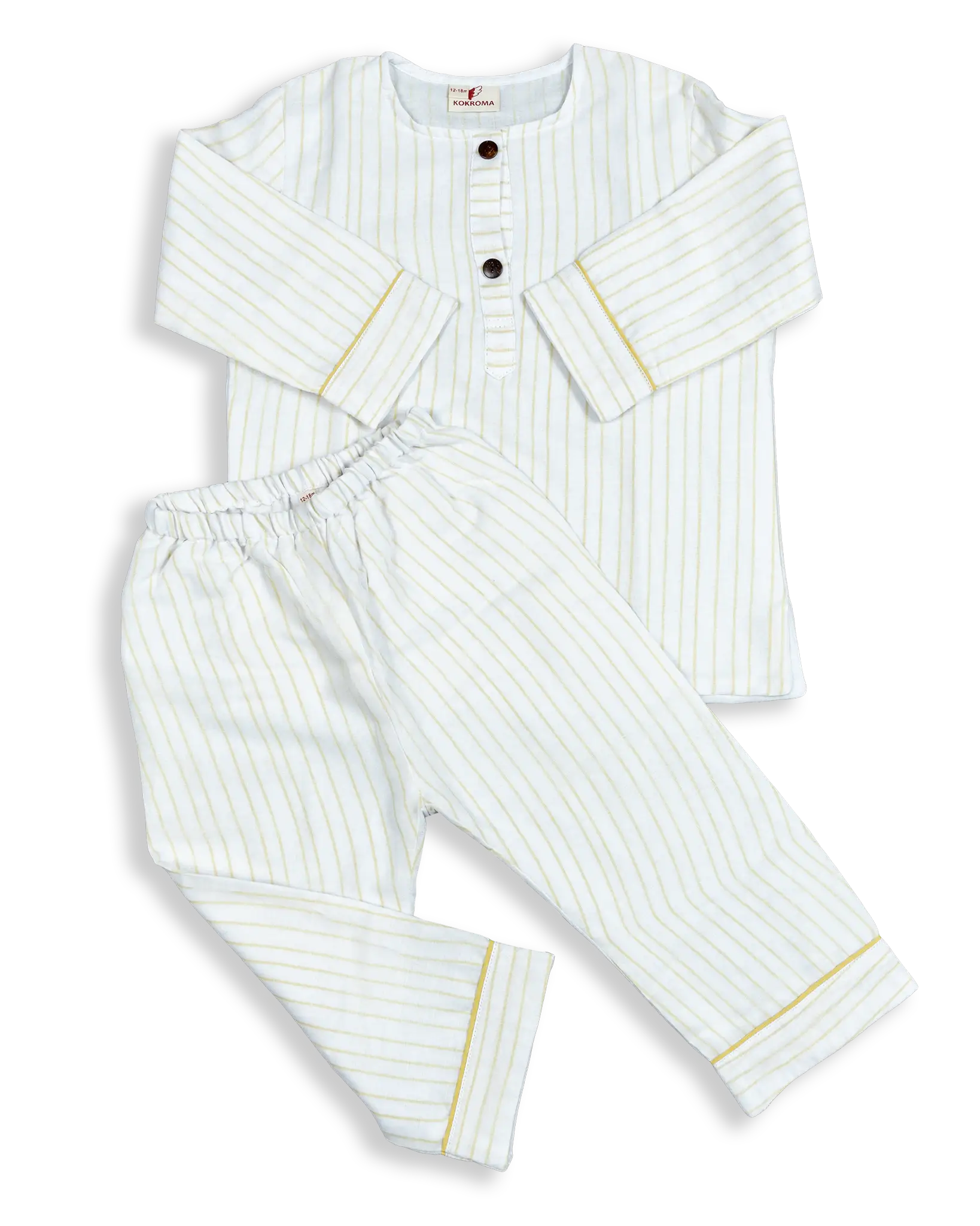 Our Mulmul Pyjamas For Girls and Boys are made with the finest cotton fabric, with 3 layers for breathability and comfort. Perfect for children of all ages, they make a great choice for a good night's sleep. Enjoy the soft, lightweight feel of our Mulmul Pyjamas for long-lasting comfort.