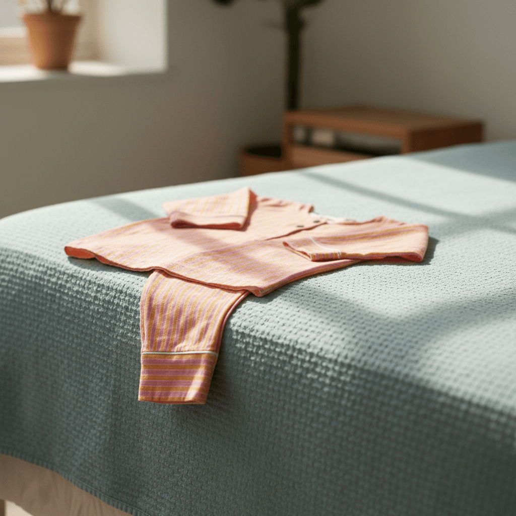 #pattern_Peach Melba Stripe