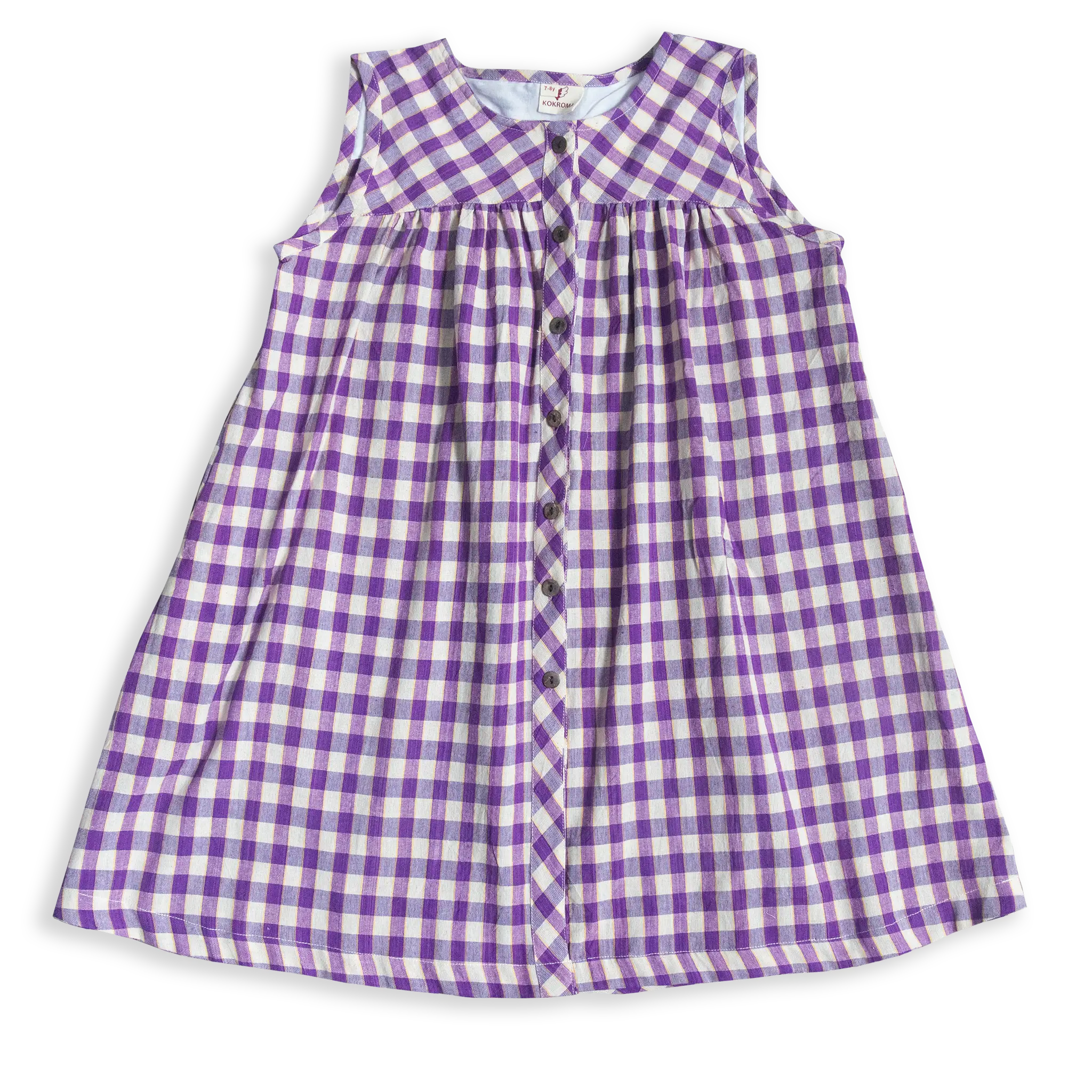 Experience effortless style and maximum comfort with our Sleeveless Daily Summer Cotton Dress For Girls (7-10y). 