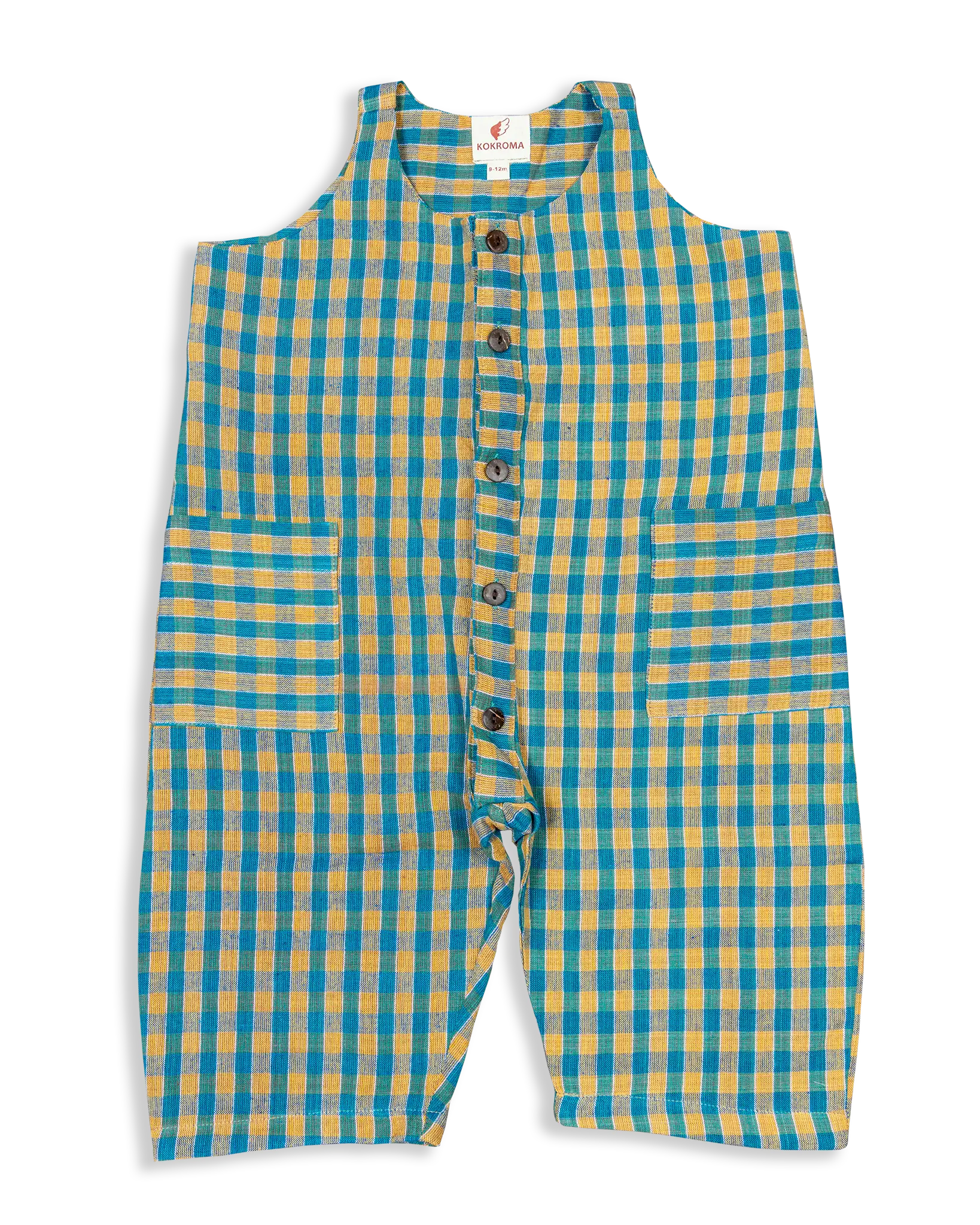 Children love soft, breathable cotton clothes! These Jumpsuit with buttons are made from woven fabrics which are unisex, simple yet cool to wear this summer. Our textiles are woven by inmates here in Nepal that provide an opportunity to generate income and support families back home.