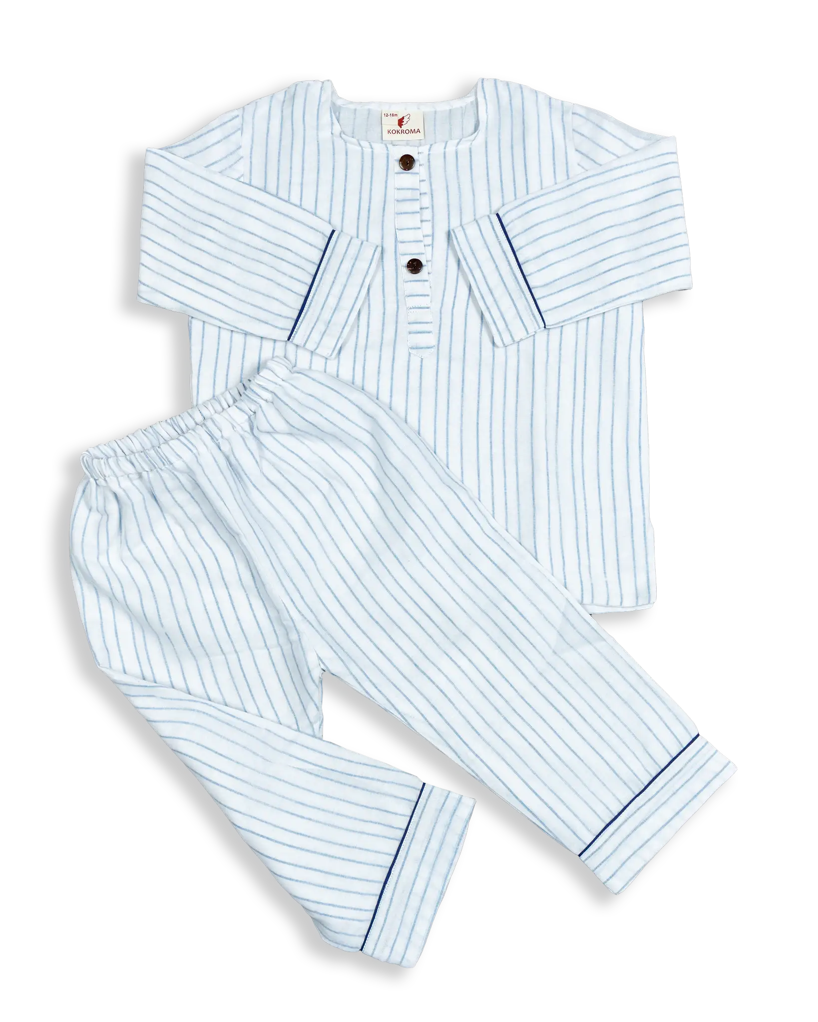 Three layers Mulmul Pyjamas For Preschoolers