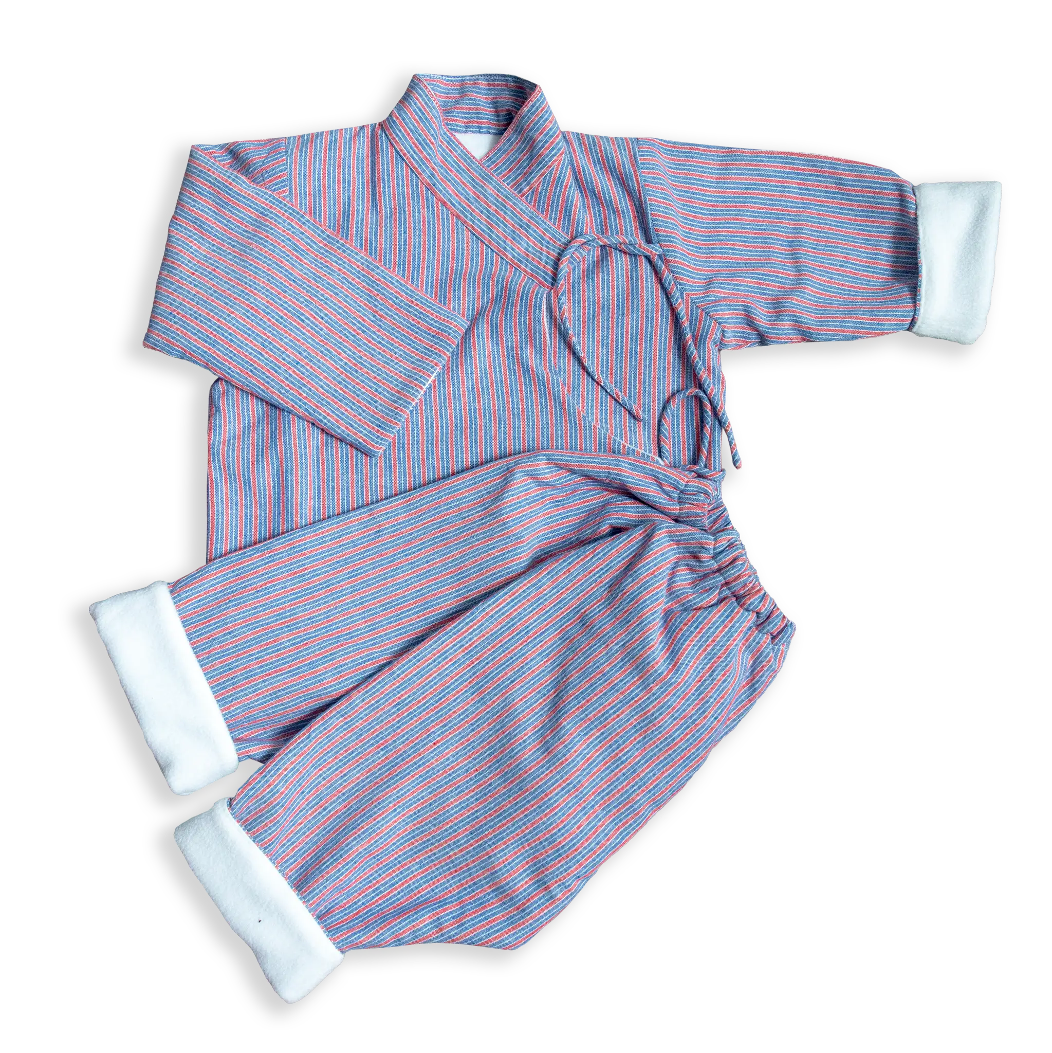 This set features traditional Nepali trousers, a Bhoto, an overcoat, and a hat, all inspired by the timeless Daura Suruwal design. 