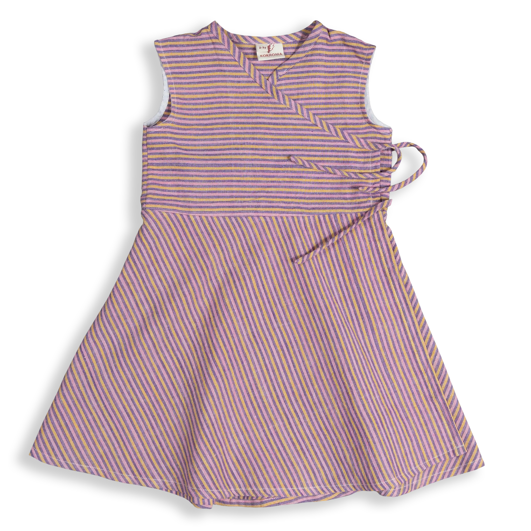 This Wrap Dress is all year round ready! Tastefully wrap up any look with an adjustable fit that'll grow with your child. Perfect for winter, layer it up with a high neck sweater underneath for a super snuggly ensemble. It's quite the wrap star!