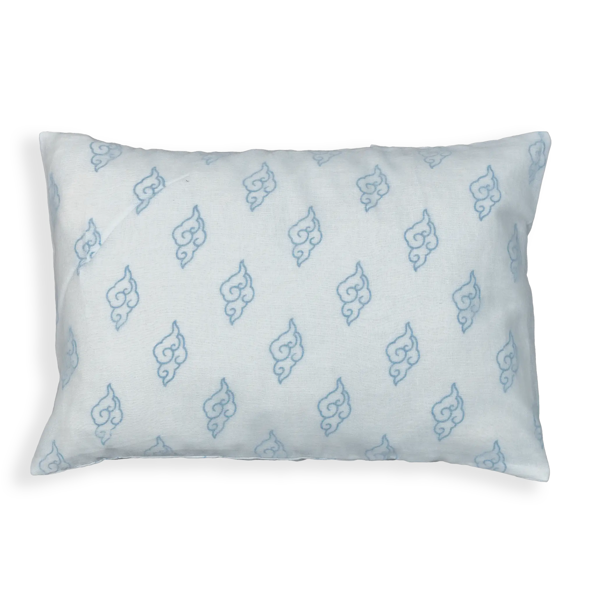 Crafted with a 100% cotton fill and a cotton cover, it measures L-16" (40cm), W-12" (30cm), and B-2.5" (6.5cm), providing excellent support during feeding or nap time.